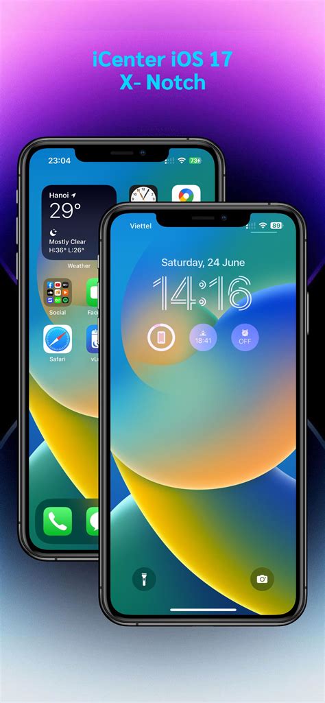دانلود APK iCenter iOS 17: X-Notch برای Android - آخرین نسخه