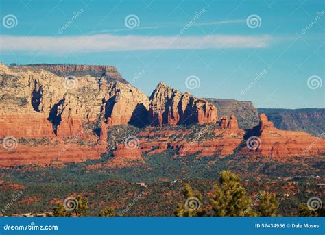 The Majestic Red Rocks of the Arizona Mountains Near Sedona. Stock ...