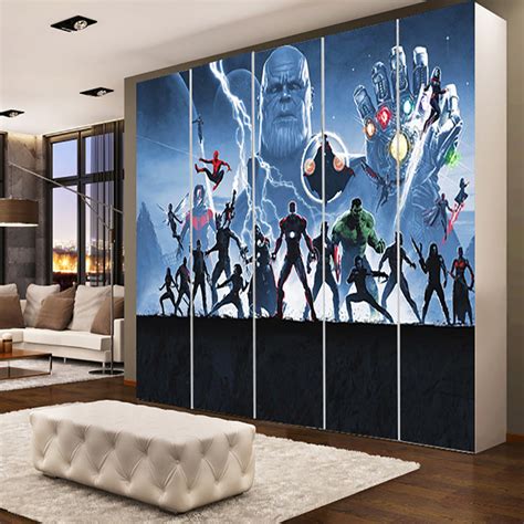 Wardrobe Avengers Grey Sticker – Myindianthings