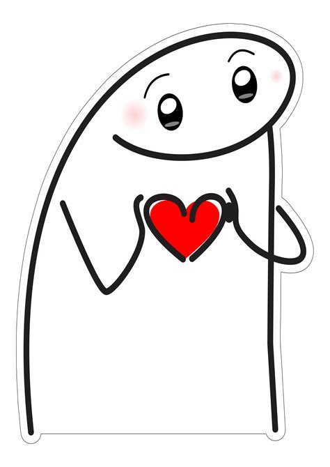 Dia dos namorados Flork of cows figurinha engraçada png