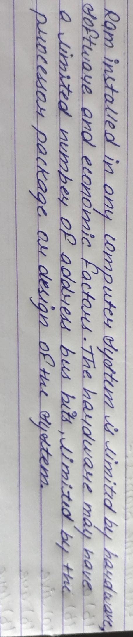 what what are limitations of Ram - Brainly.in