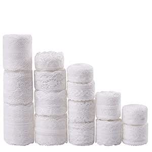Whaline DIY Crafts Assorted Patterns Cream Vintage Lace Trim Ribbon for ...