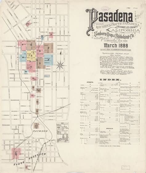 Pasadena, California (1888) - Sanborn Fire Maps