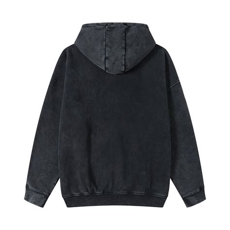 Essential Acid Washed Zip-Up Hoodie - Black / M | Womens jackets casual ...