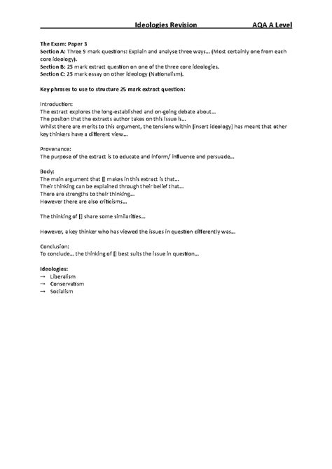 Politics Explained - Edexcel A Level UK Politics Example Pack for ...