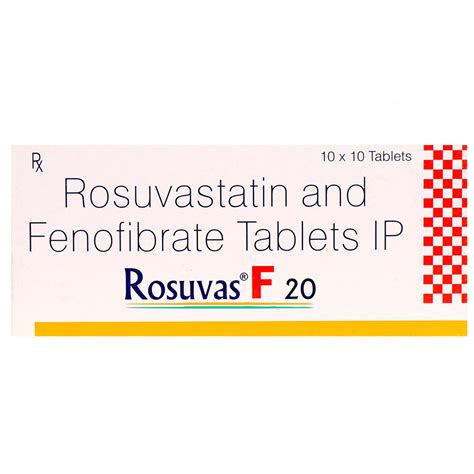 Rosuvas F 20 Tablet | Uses, Side Effects, Price | Apollo Pharmacy
