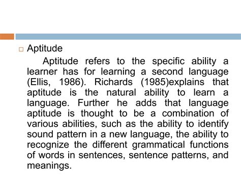 Factors that influence second language acquisition and learning | PPTX