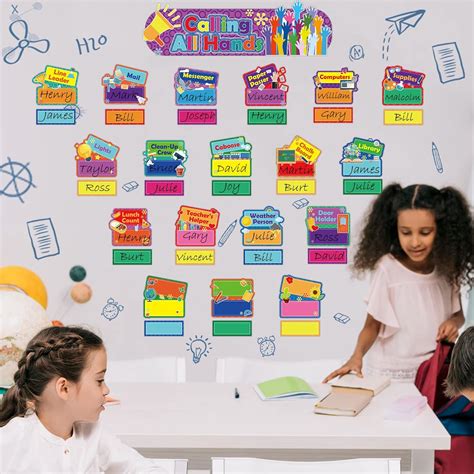 Epakh 76 Pieces Classroom Jobs Chart Bulletin Board Sets India | Ubuy