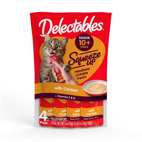 Hartz Delectables Squeeze Up Lickable Tube Wet Cat Treats, Chicken ...
