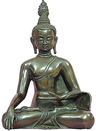 Buy Exotic India Lord Buddha in The Bhumisparsha Mudra - Brass Statue ...