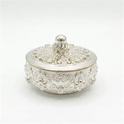 925 Silver High Polished Studded Dibbi – Aatman by Imaginarium Jewel Tech
