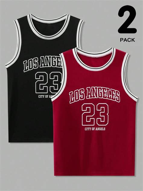 Men's Letter & Number Print Sleeveless Tank Top, Regular Fit - TikTok Shop