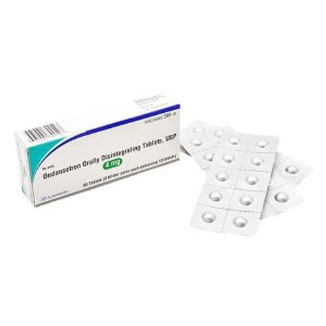 Ondansetron Orally Disintegrating Tablets, USP, 4mg - 30 Tablets/Bx ...