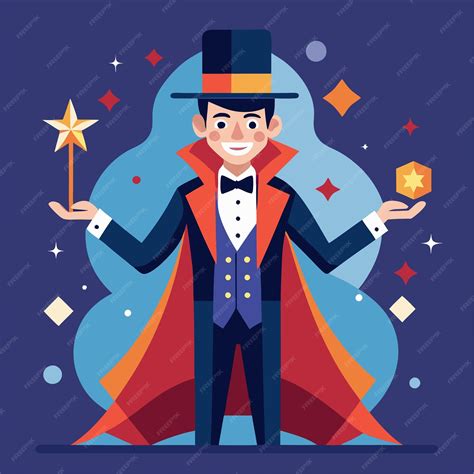 Magician Clip Art Vector Design Work | Premium AI-generated vector