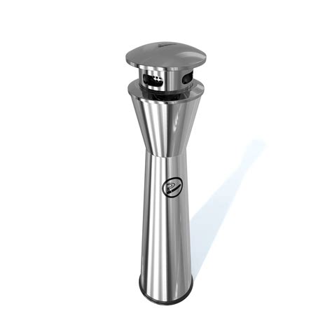 Floor standing outdoor ashtray with lid - Tower with cap - ExcelValley EU