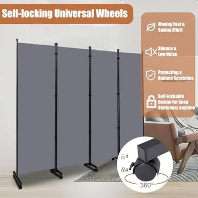 HOMSCREENER Room Divider Portable 88'' Partition Room Dividers India | Ubuy