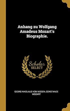 Buy Anhang zu Wolfgang Amadeus Mozart's Biographie. Book Online at Low ...