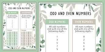 77 Odd and Even Numbers - KS1 Maths Resources - Twinkl