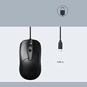 Amazon.in: Buy Perixx PERIMICE-209C USB Type C Wired Optical Mouse - 5. ...