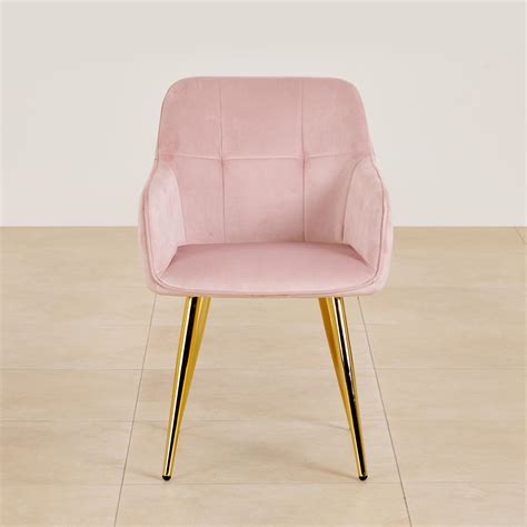 Buy (Refurbished) Bella Set of 2 Fabric Dining Chairs - Pink from Home ...