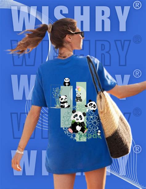 Blue Oversized Unisex T-shirt – WISHRY®