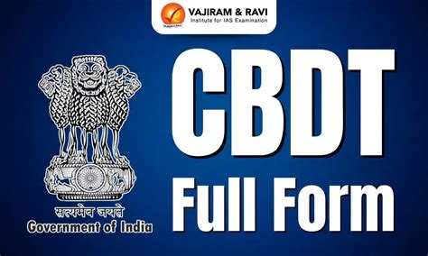 CBDT Full Form, Background, Members, Functions