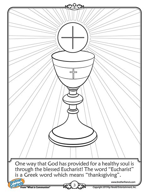 Catholic Communion Coloring Pages
