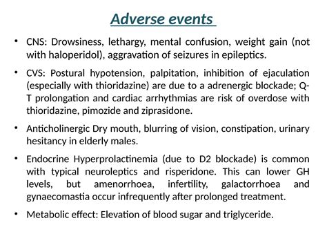 Antipsychotic Pharmacotherapy including adverse effects | PPTX