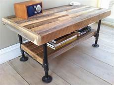 Pipe Furniture by Industrial Wood Steel Coffee Table Or Media Stand Pipe Furniture