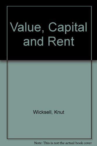 Buy Value, Capital and Rent Book Online at Low Prices in India | Value ...