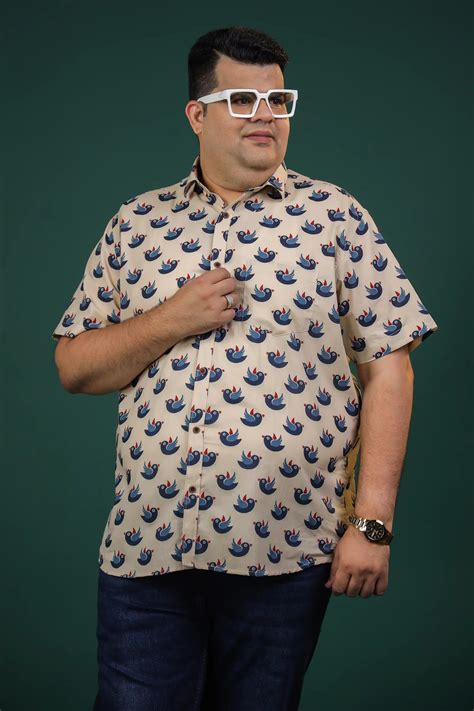 Birdie Plus Men Cotton Bushirt – LaaliJaipur