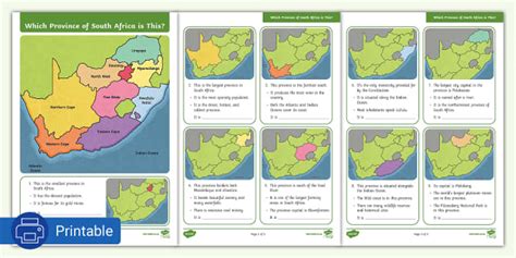 Which province of South Africa is this? - Activity Sheet