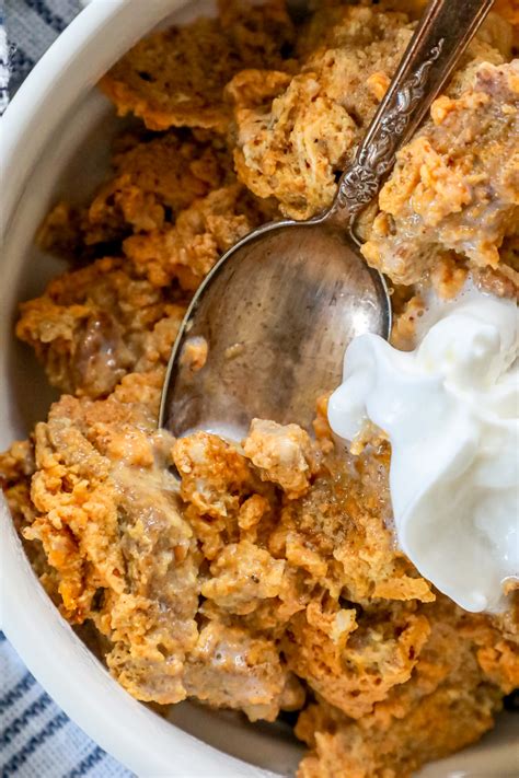 Slow Cooker Keto Pumpkin Bread Pudding Recipe - Sweet Cs Designs