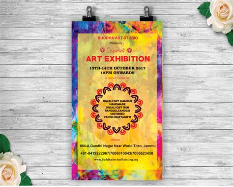 Invitation card for a art exhibition | Behance