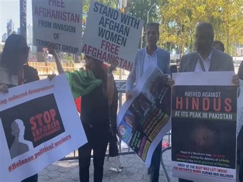 Anti-Pak protest held in front of UN headquarters in New York