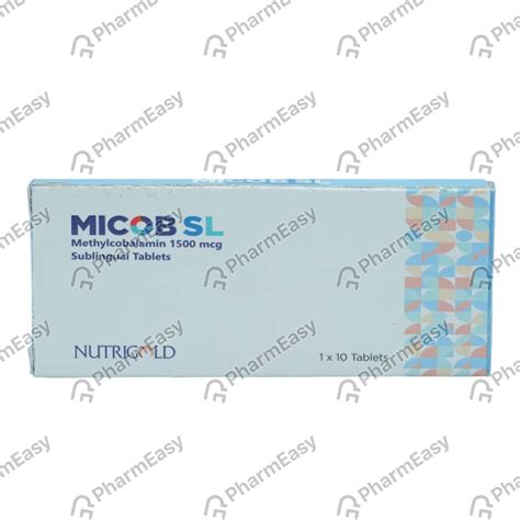 Buy Micob Sl Strip Of 10 Sublingual Tablets Online & Save Up to 24% at ...