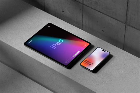 Apple Devices Mockup on Yellow Images Creative Store - 114870