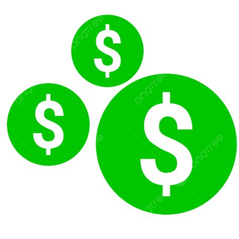 دولارات خضراء, دولار, مال, لون أخضر PNG وملف PSD للتحميل مجانا