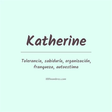 Significado Del Nombre Katherine Segun La Biblia - HXDZ