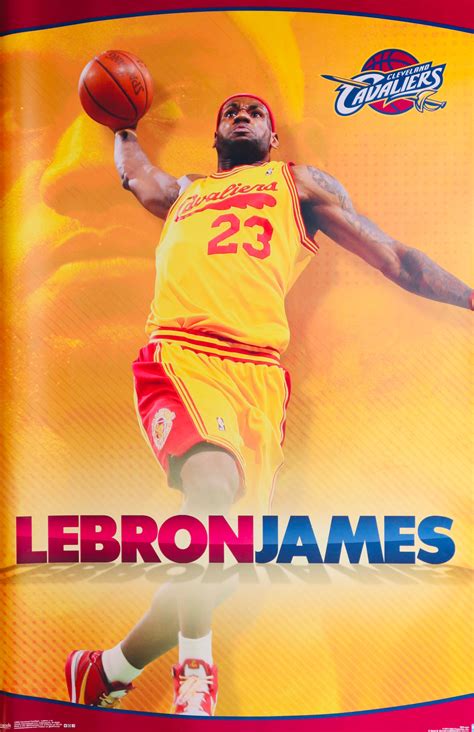 Lebron James - Cleveland Cavaliers - NBA Basketball Poster (22.38 x 34 ...