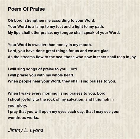 What Is A Poems Of Praise at Mason Mullan blog