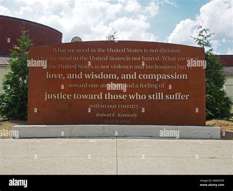 Inscription of excerpt from Robert F. Kennedy's April 6, 1968 speech ...