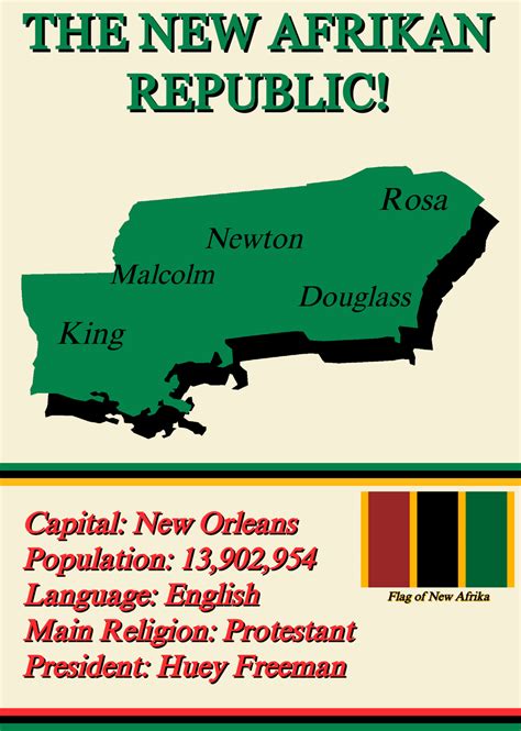 Republic of New Afrika (1987) : r/imaginarymaps