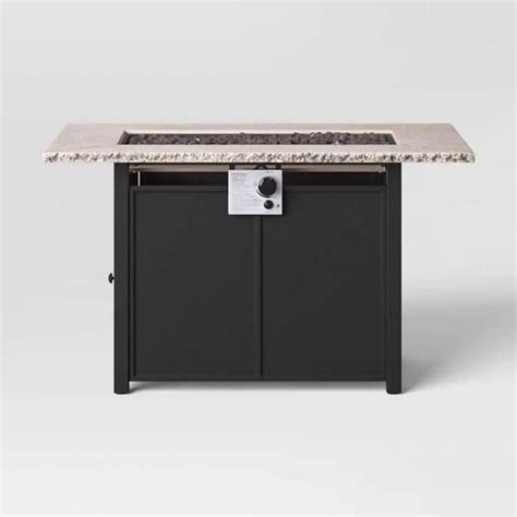 Liquid Propane Fire Table - Black - Threshold | AllSurplus | Cincinnati