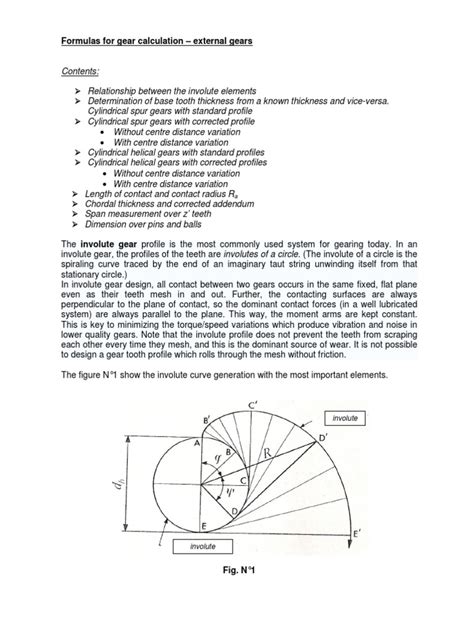 Formula for Gear Calculation 的图像结果