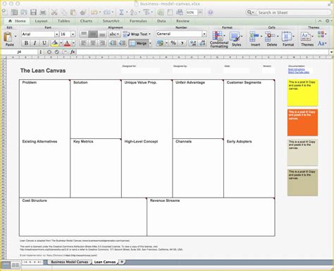 Business Model Canvas Editable Template Word Document 的图像结果