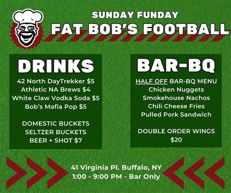 Football Frenzy at Fat Bobs, Fat Bob's Smokehouse, Cheektowaga, 3 ...