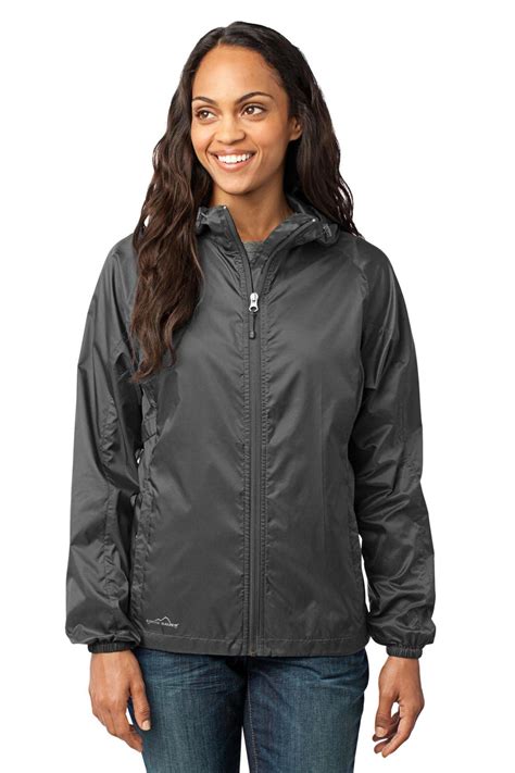 Eddie Bauer Embroidered Women's Packable Shell Jacket | Outerwear ...