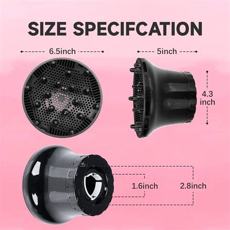 Buy Hair Diffuser, Diffuser Attachment For Hair Dryer, Universal Hair ...
