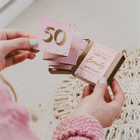 Personalised 50th Birthday Keepsake Token Gift By Coulson Macleod